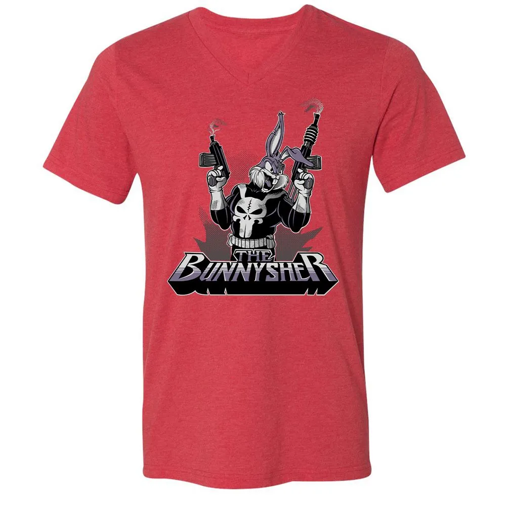 Unisex V-Neck T-Shirt - 941F5U3S - Heather Red - 16
