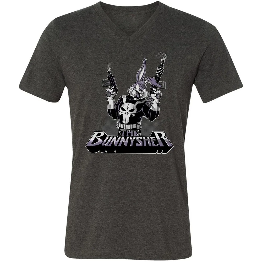 Unisex V-Neck T-Shirt - 941F5U3S - Dark Grey Heather - 8