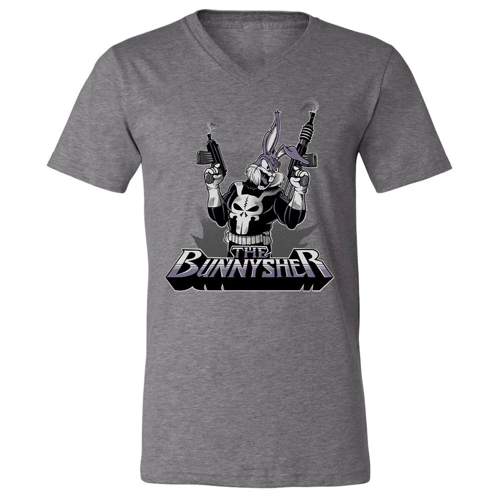 Unisex V-Neck T-Shirt - 941F5U3S - Deep Heather - 13