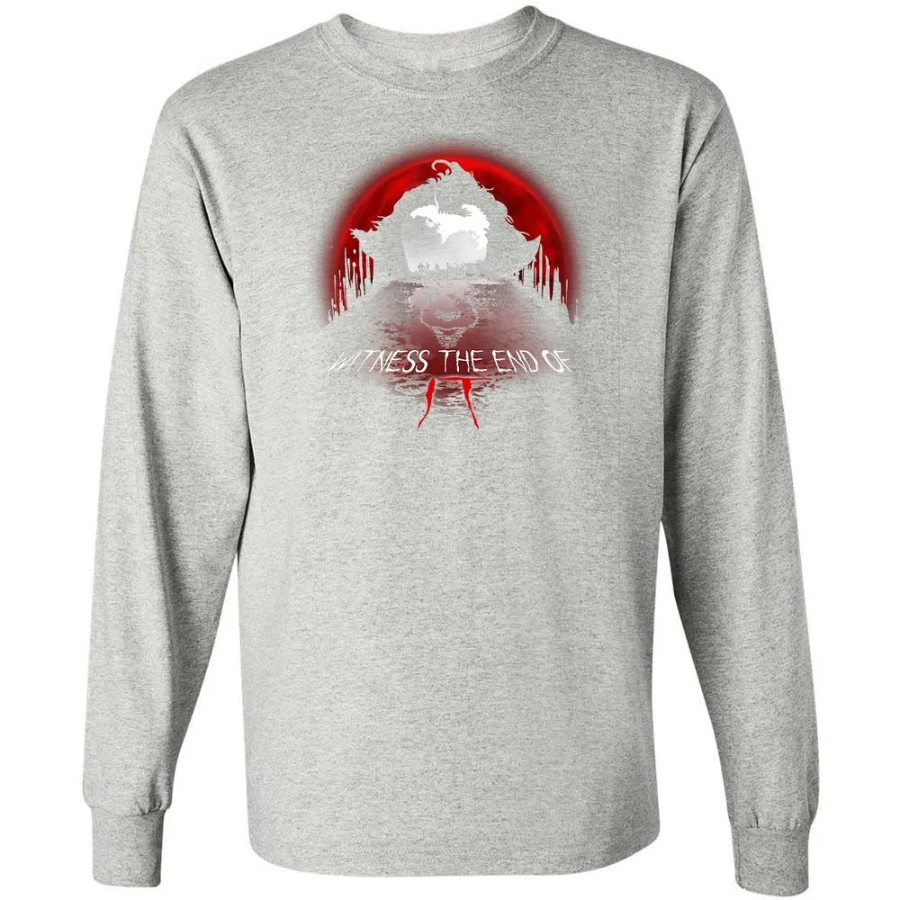 Long Sleeve T-Shirt - HMG8GBY8 - Ash - 7