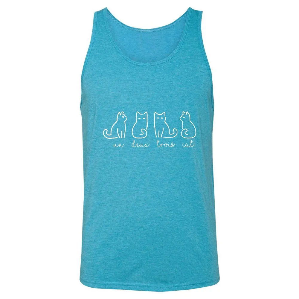 Unisex Jersey Tank - SKN6TEYW - Aqua Triblend - 3