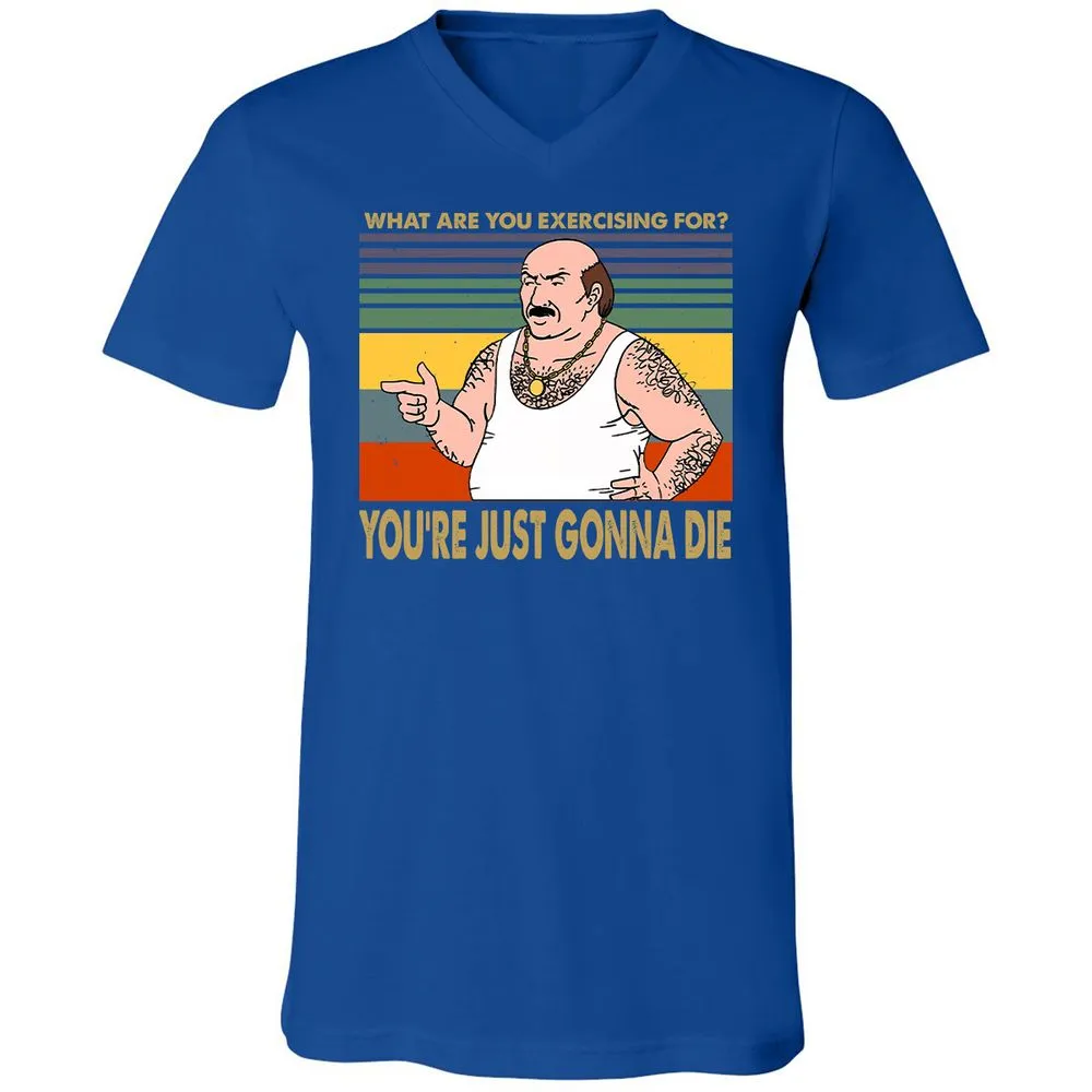 Unisex V-Neck T-Shirt - BW6S6RE3 - True Royal - 4