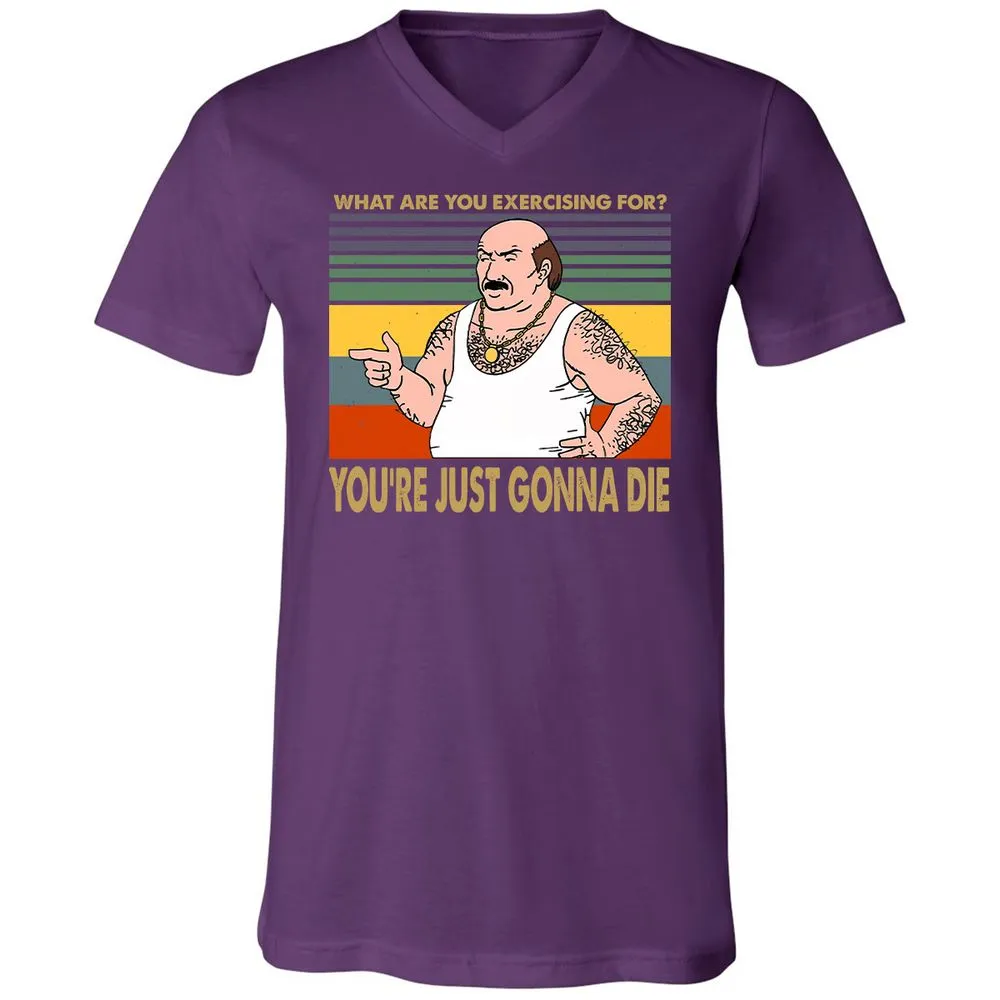 Unisex V-Neck T-Shirt - BW6S6RE3 - Team Purple - 9