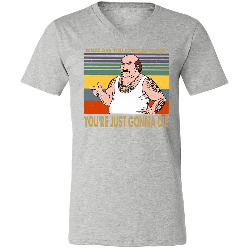 Unisex V-Neck T-Shirt - BW6S6RE3 - Athletic Heather - 7