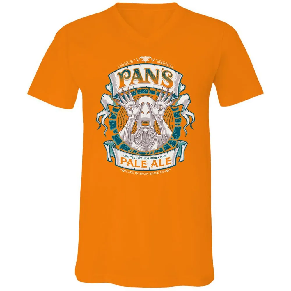 Unisex V-Neck T-Shirt - B3F1QH6T - Orange - 11