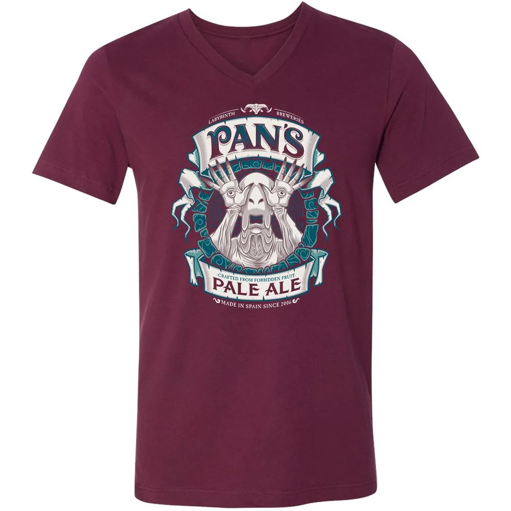 Unisex V-Neck T-Shirt - B3F1QH6T - Maroon - 6