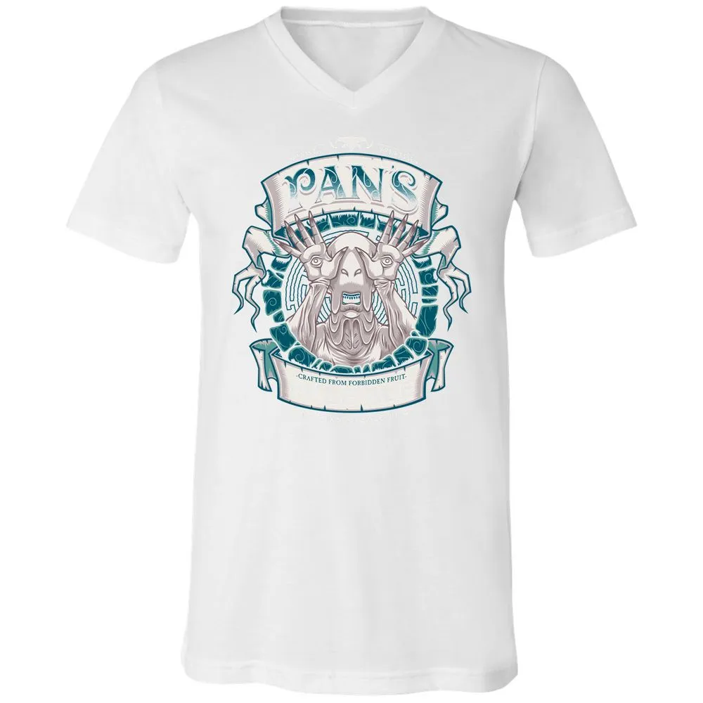 Unisex V-Neck T-Shirt - B3F1QH6T - White - 5
