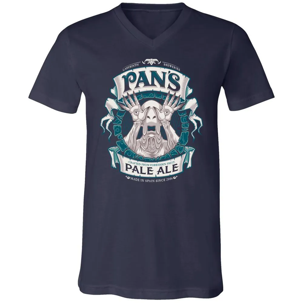 Unisex V-Neck T-Shirt - B3F1QH6T - Navy - 2