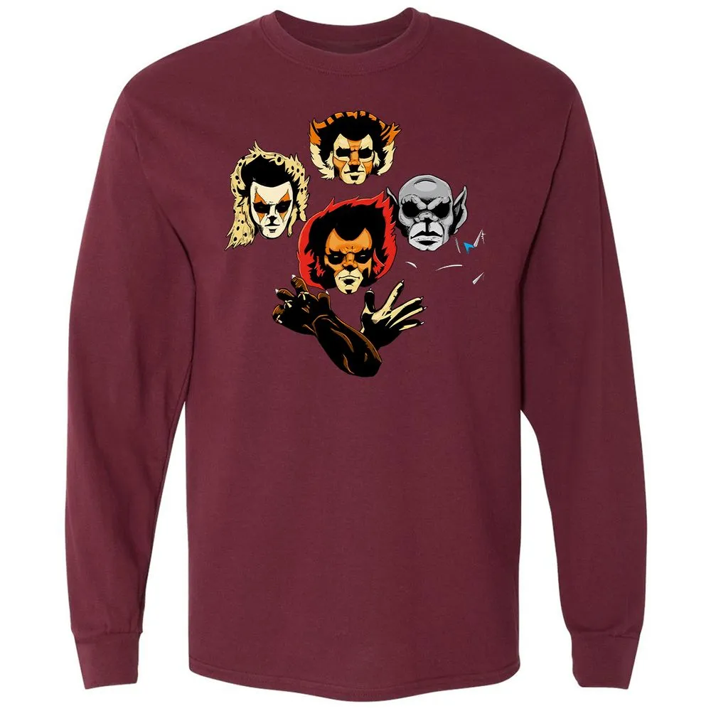 Long Sleeve T-Shirt - X7348PG3 - Maroon - 11