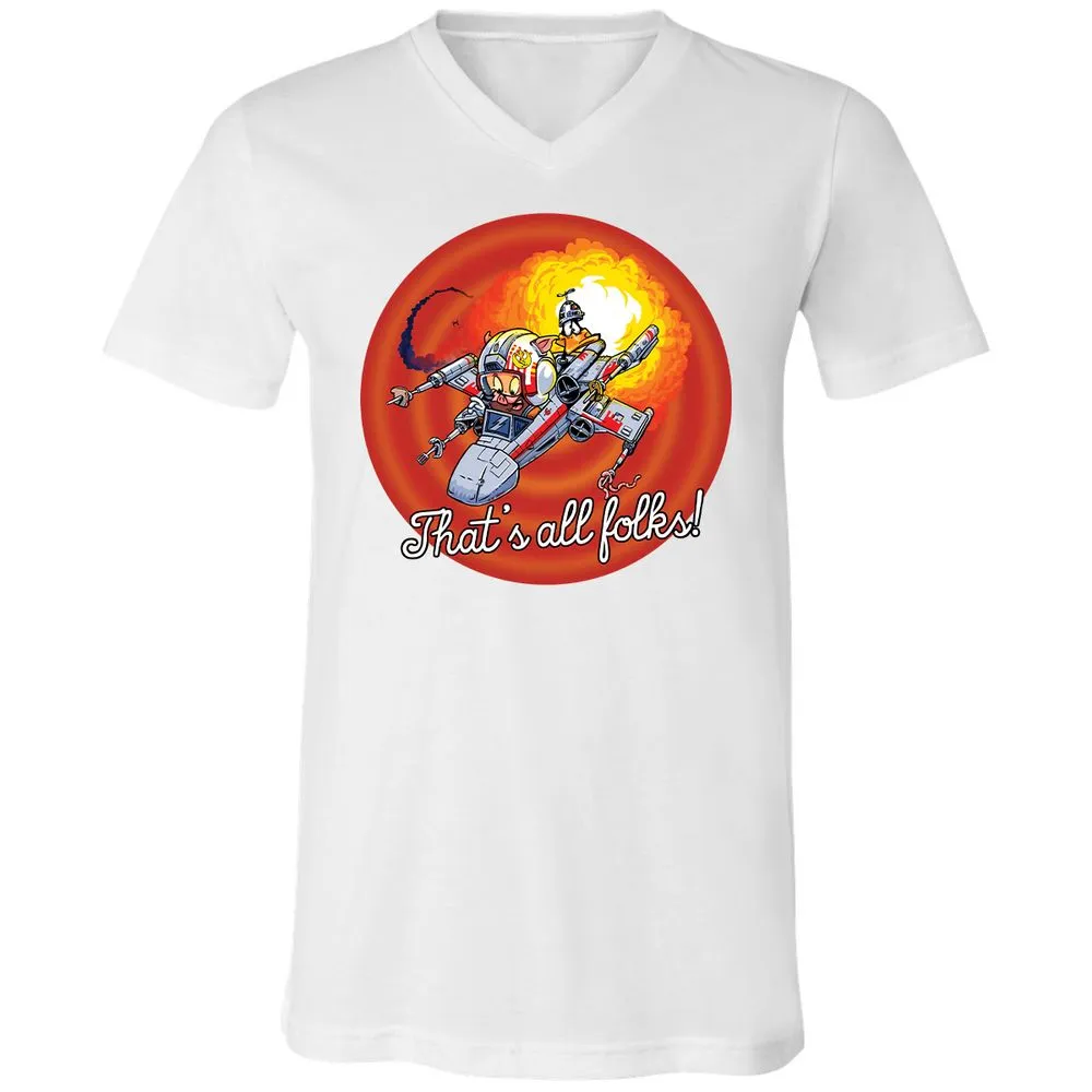 Unisex V-Neck T-Shirt - MYXKK9KA - White - 5