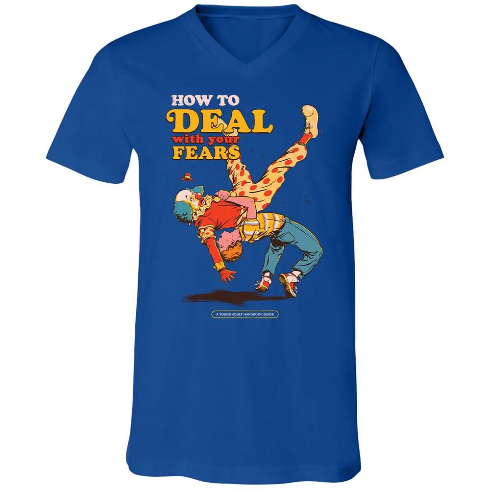 Unisex V-Neck T-Shirt - FRREGM8Z - True Royal - 4
