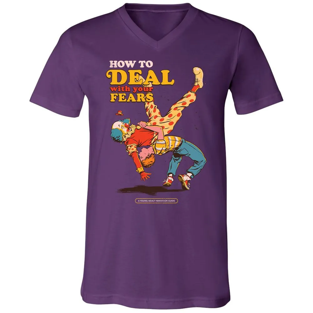 Unisex V-Neck T-Shirt - FRREGM8Z - Team Purple - 9