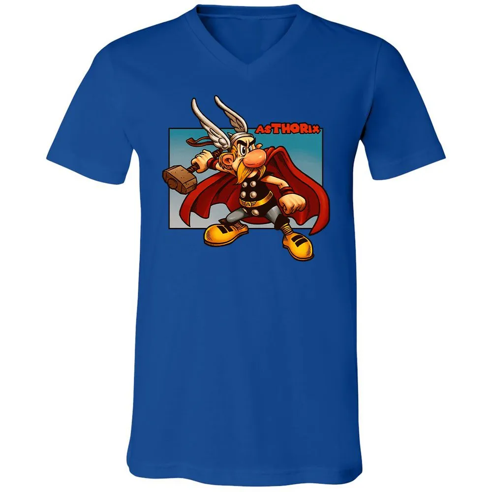 Unisex V-Neck T-Shirt - CK4KJGUY - True Royal - 4