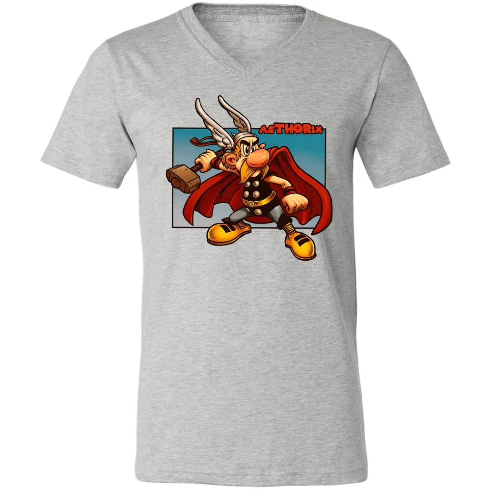 Unisex V-Neck T-Shirt - CK4KJGUY - Athletic Heather - 7