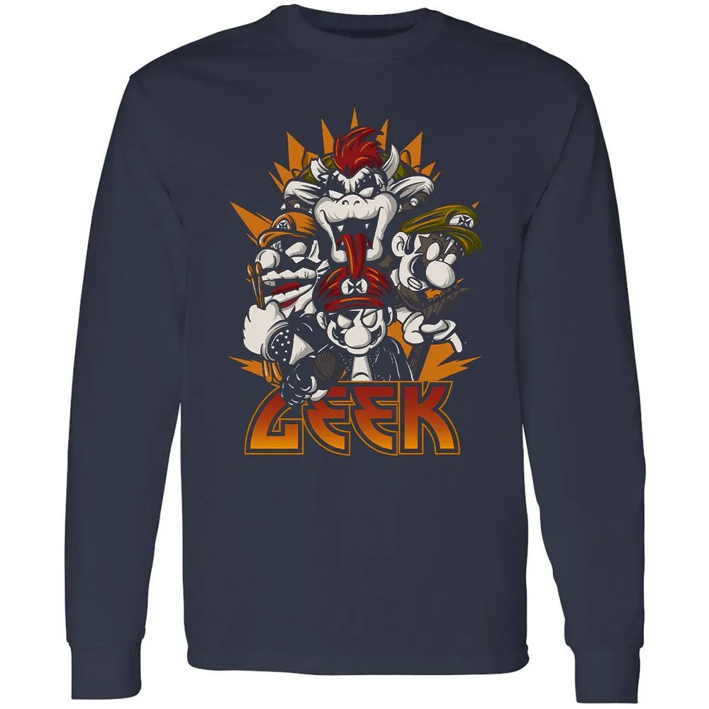 Long Sleeve T-Shirt - URPDFQ9F - Navy - 2