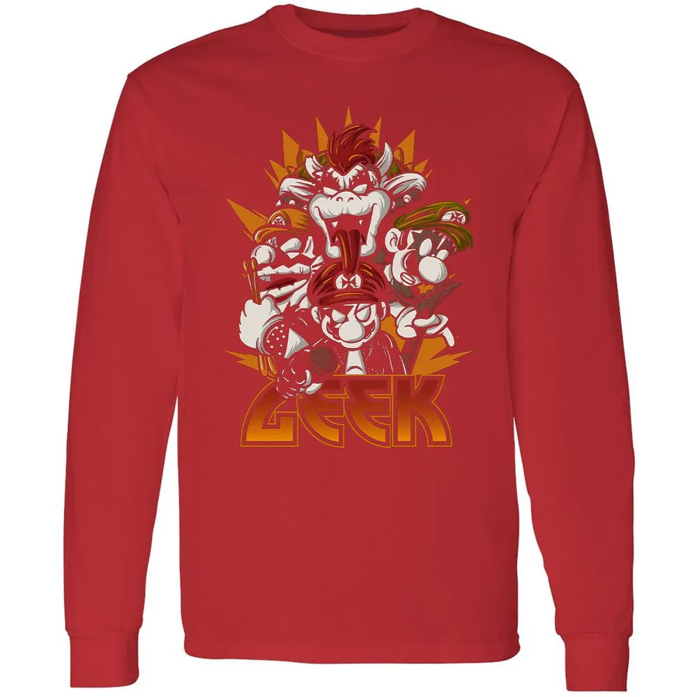 Long Sleeve T-Shirt - URPDFQ9F - Red - 14