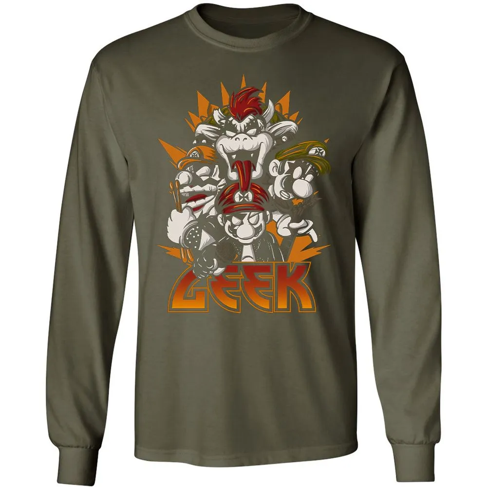Long Sleeve T-Shirt - URPDFQ9F - Military Green - 16