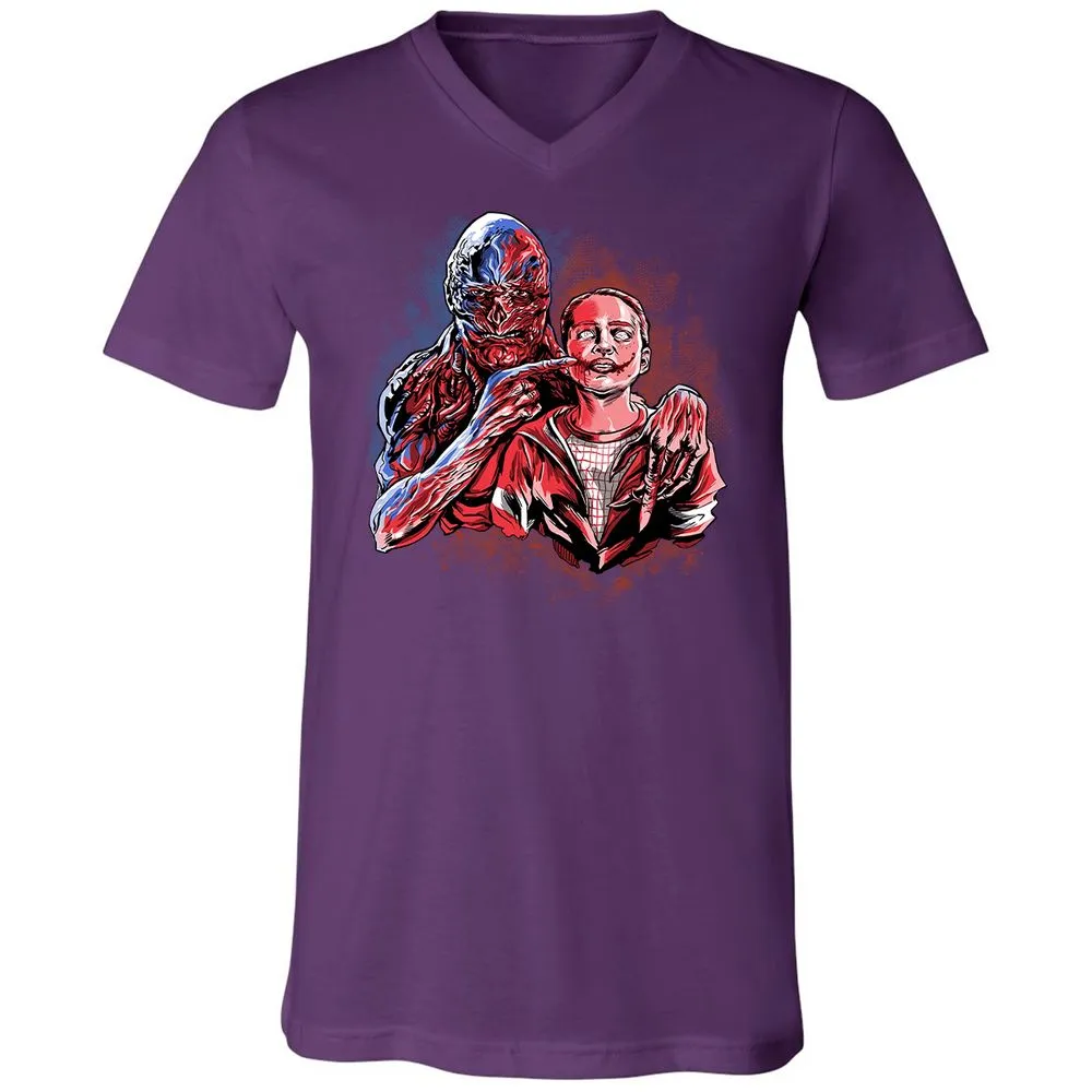 Unisex V-Neck T-Shirt - 7GS65VNT - Team Purple - 9