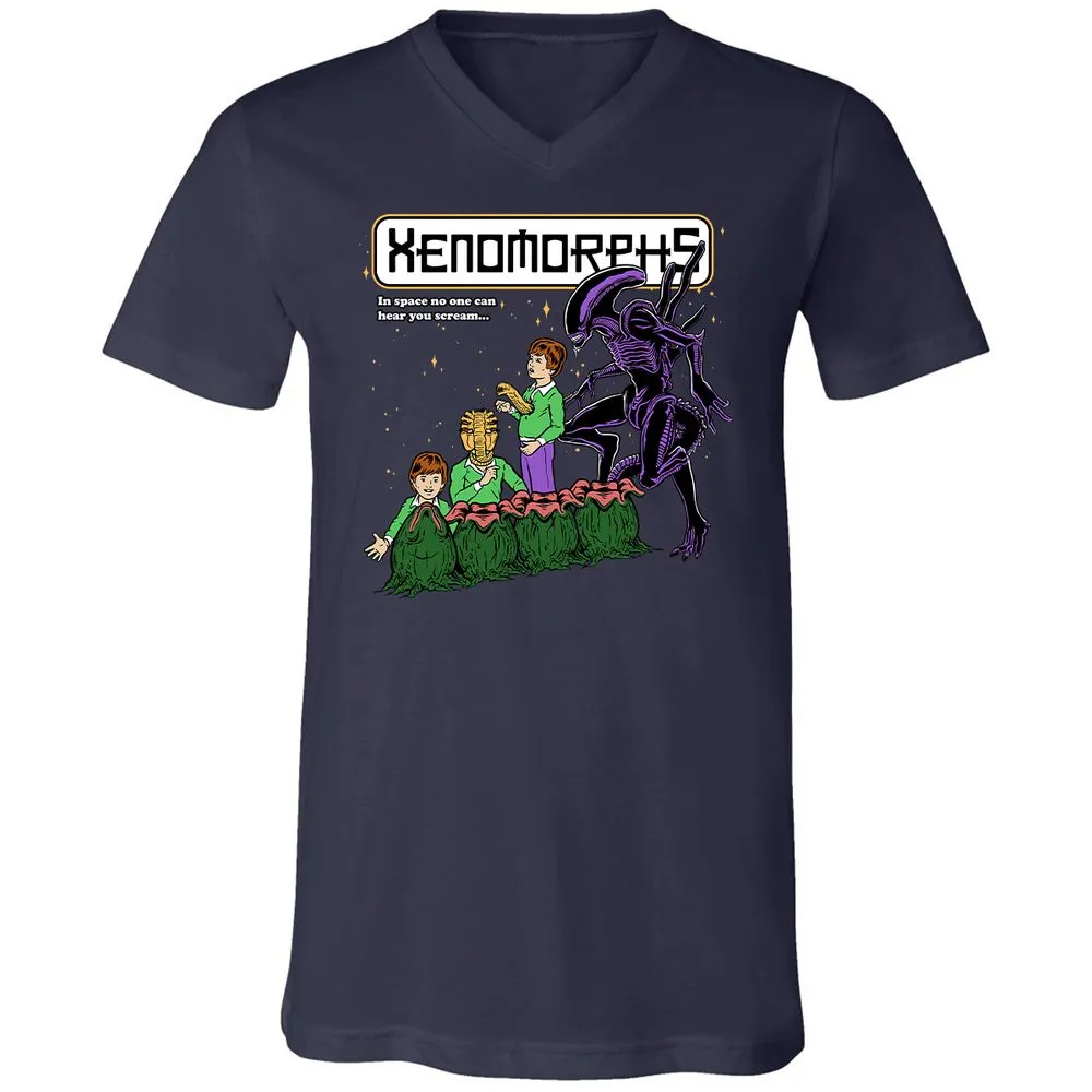 Unisex V-Neck T-Shirt - YP5ZAR22 - Navy - 2