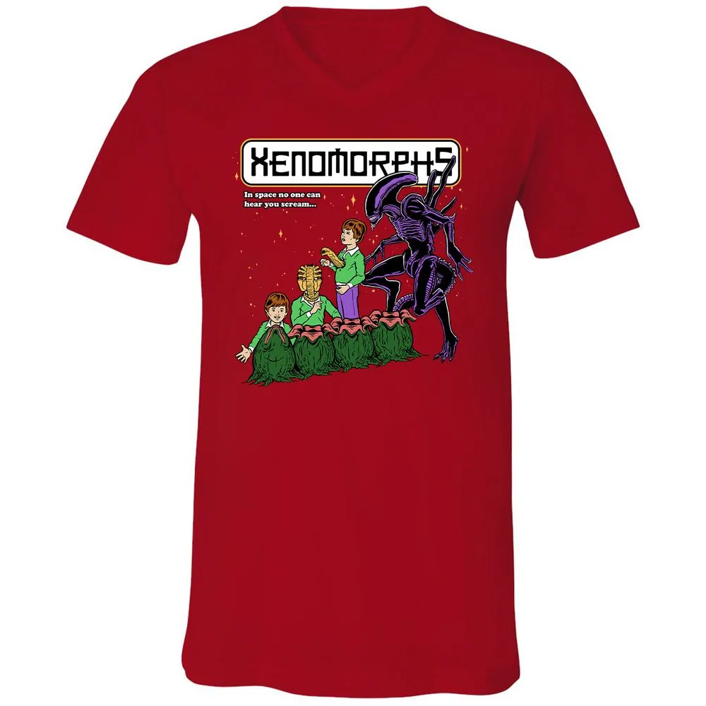 Unisex V-Neck T-Shirt - YP5ZAR22 - Red - 3