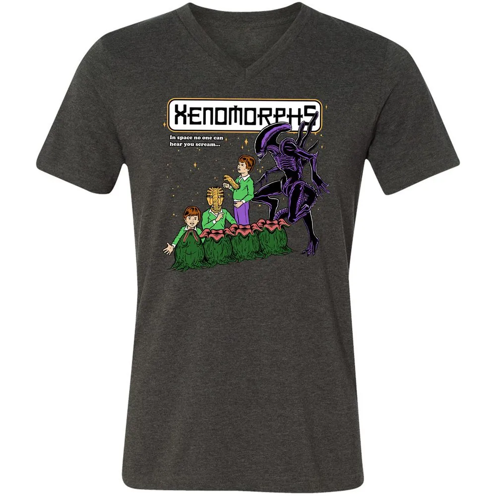 Unisex V-Neck T-Shirt - YP5ZAR22 - Dark Grey Heather - 8