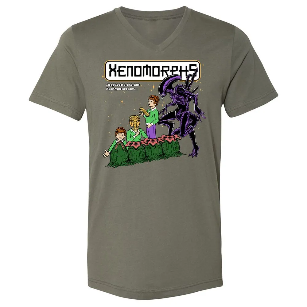 Unisex V-Neck T-Shirt - YP5ZAR22 - Military Green - 10