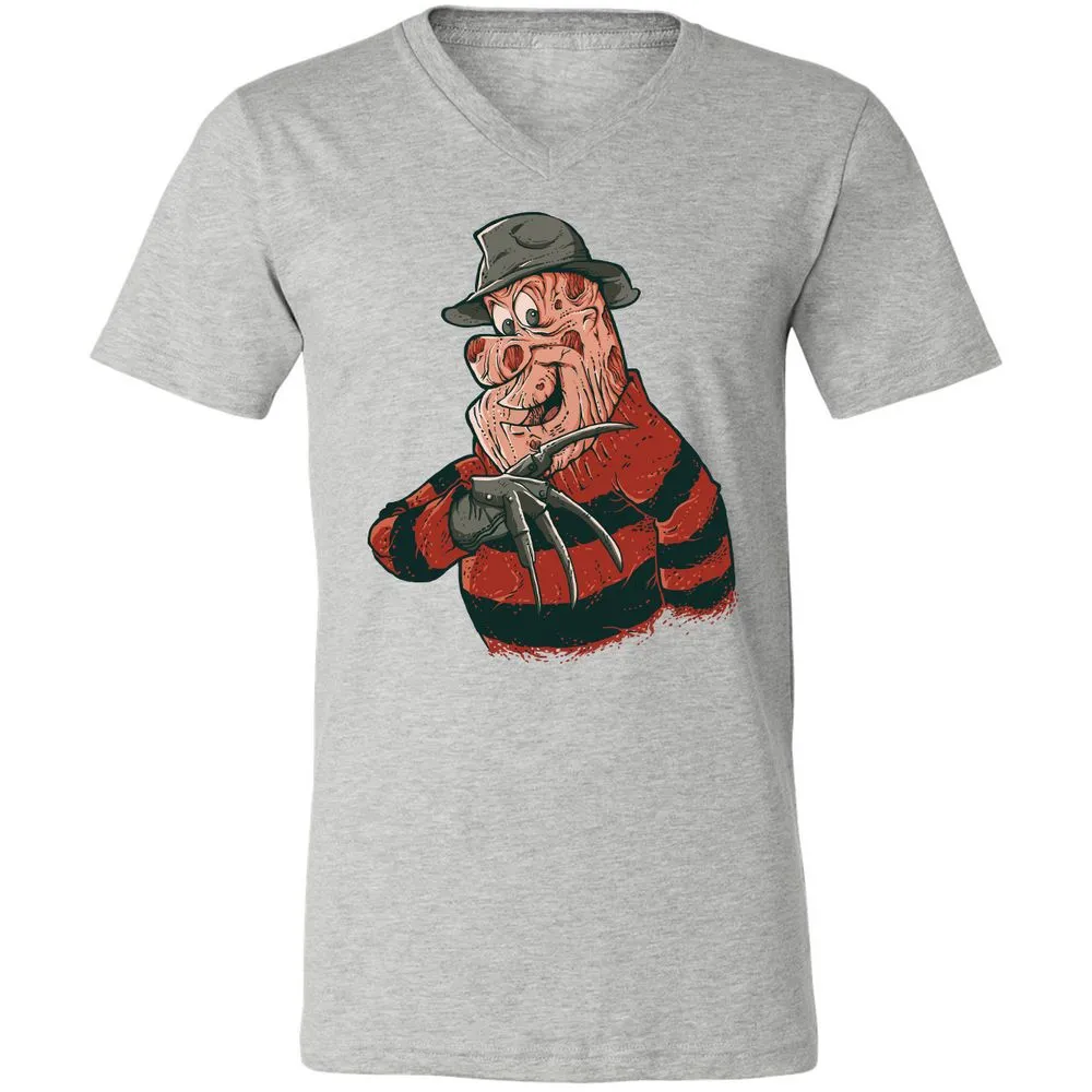 Unisex V-Neck T-Shirt - 45D2U3JH - Athletic Heather - 7