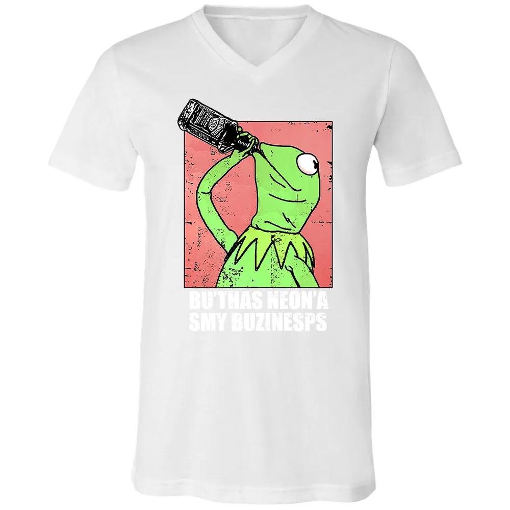 Unisex V-Neck T-Shirt - FFHZYJ9J - White - 5