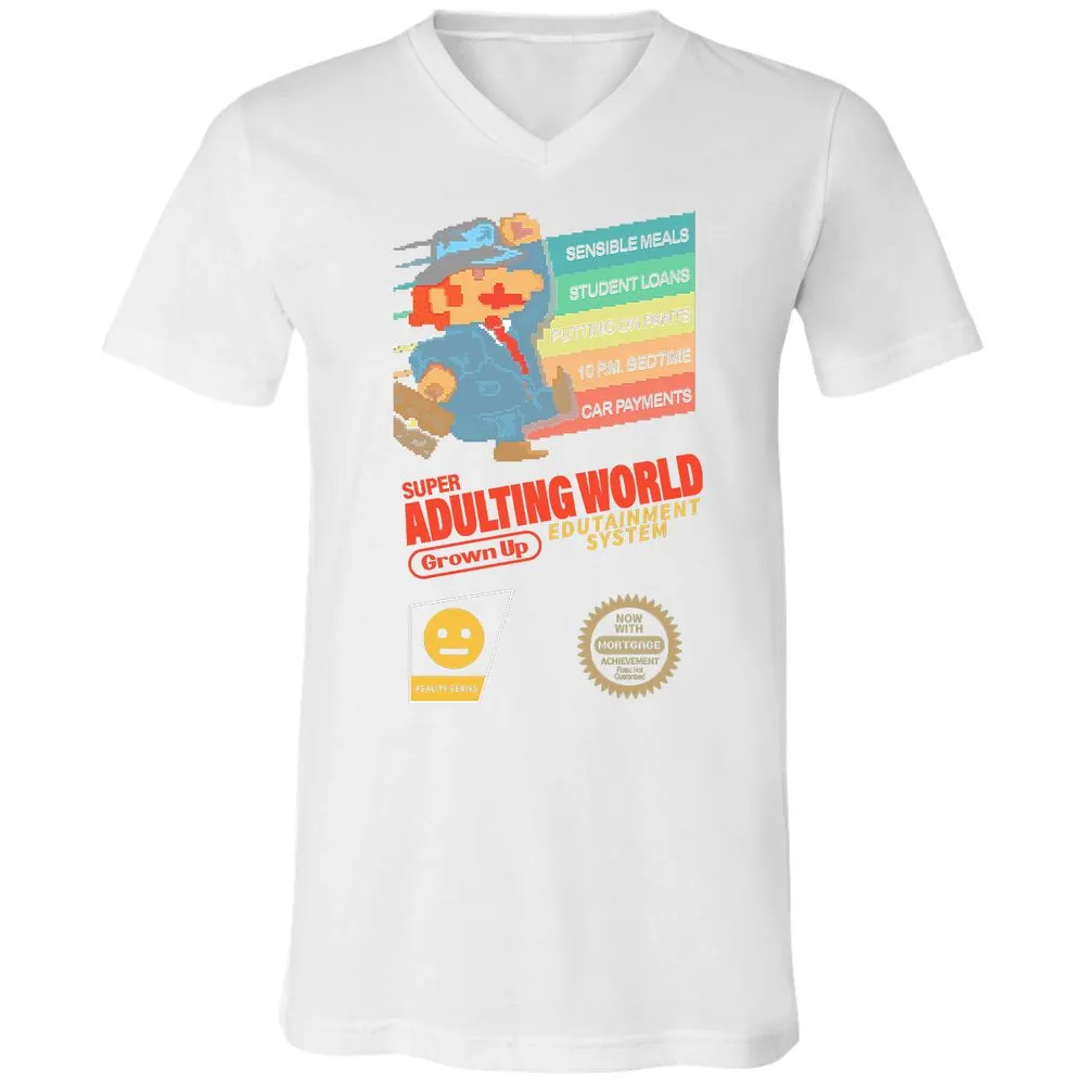 Unisex V-Neck T-Shirt - JHG95V9V - White - 5