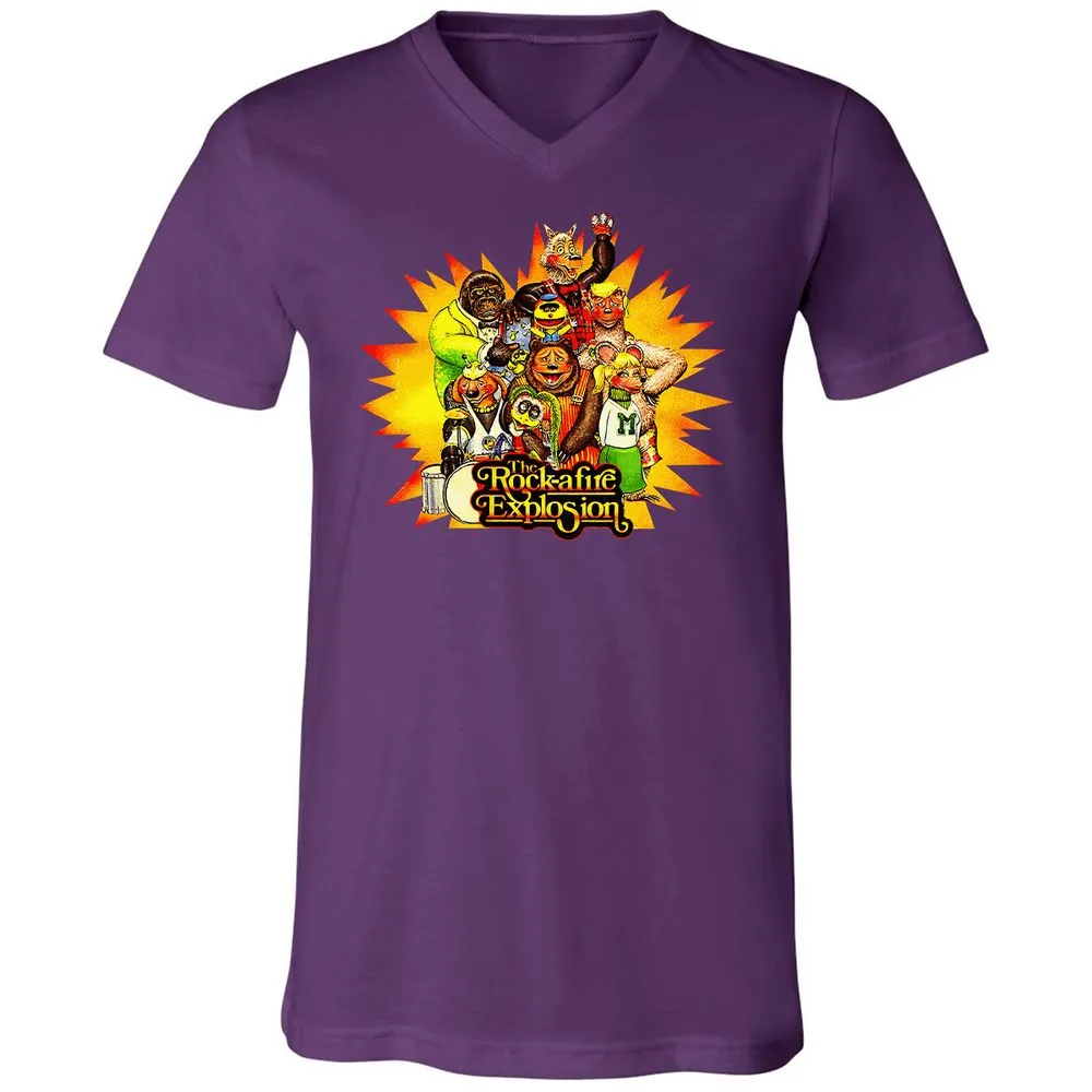 Unisex V-Neck T-Shirt - 47FPCENQ - Team Purple - 9