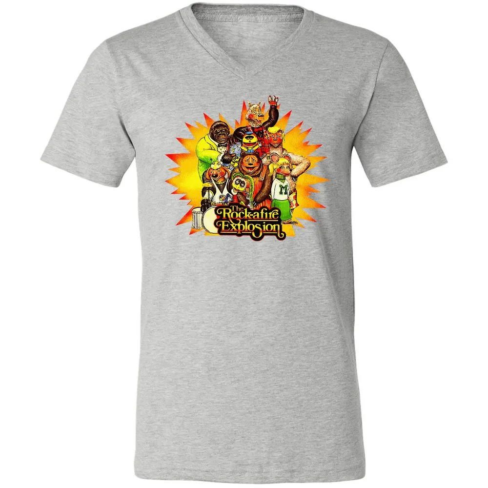 Unisex V-Neck T-Shirt - 47FPCENQ - Athletic Heather - 7