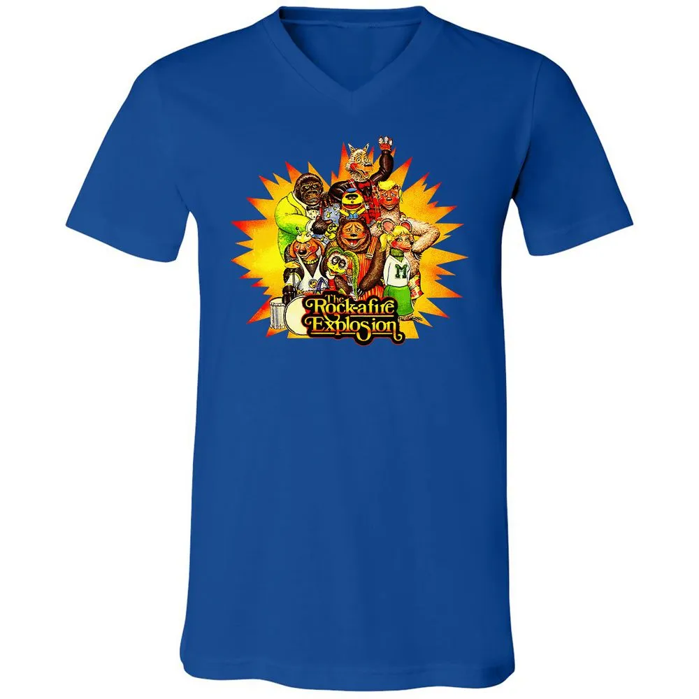 Unisex V-Neck T-Shirt - 47FPCENQ - True Royal - 4
