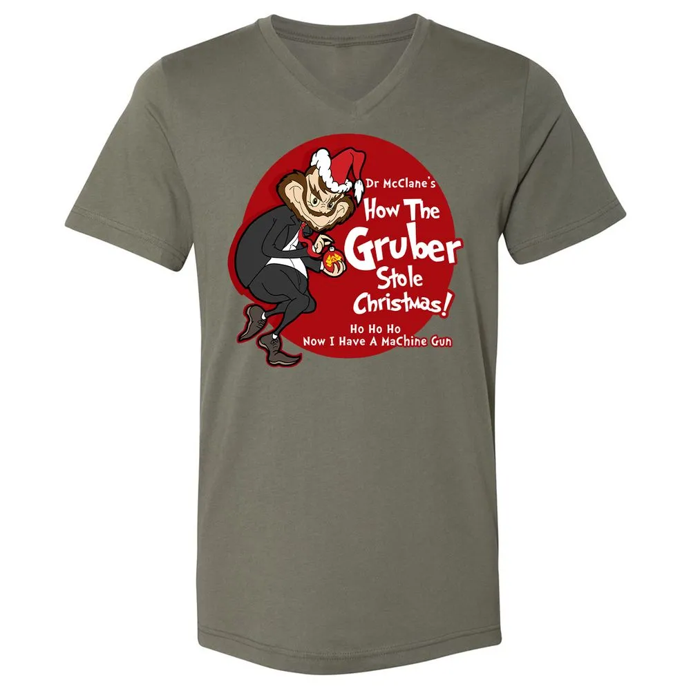 Unisex V-Neck T-Shirt - AYELBFHA - Military Green - 10
