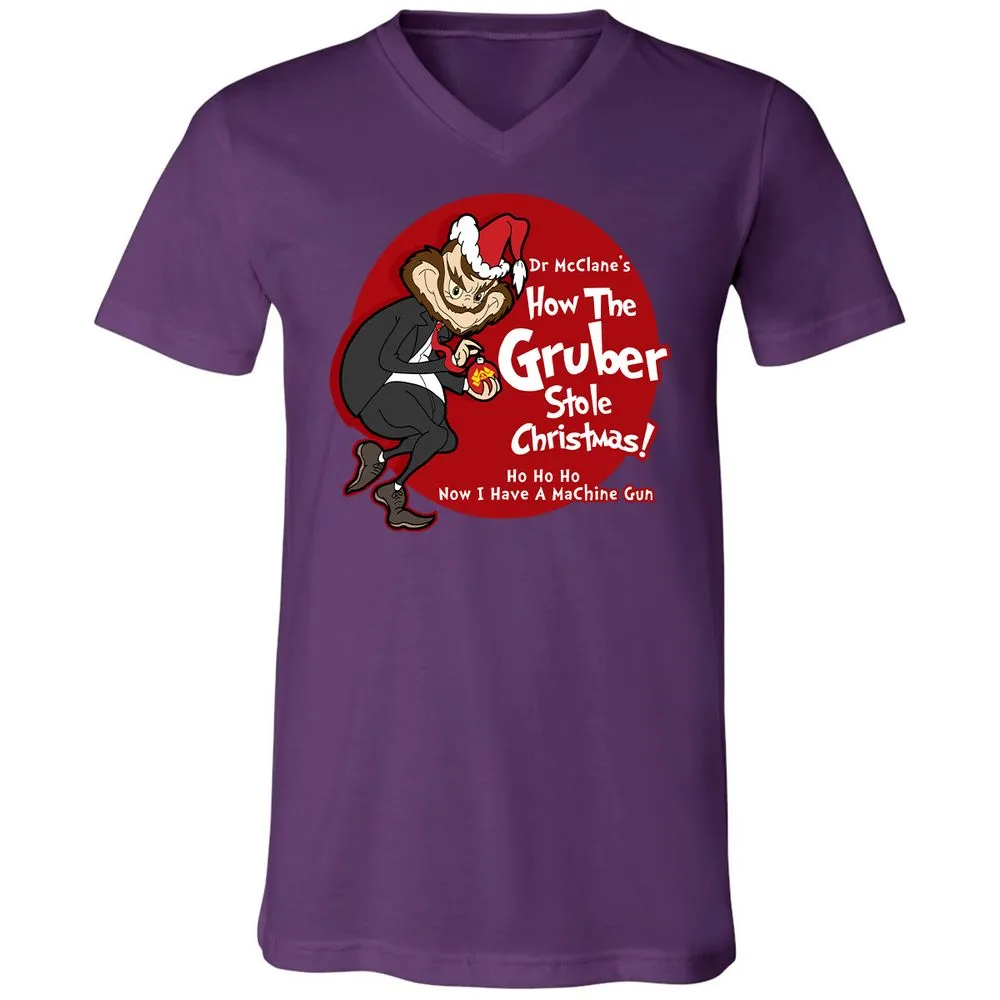 Unisex V-Neck T-Shirt - AYELBFHA - Team Purple - 9