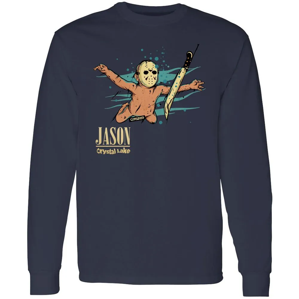 Long Sleeve T-Shirt - CMT4MNK8 - Navy - 2