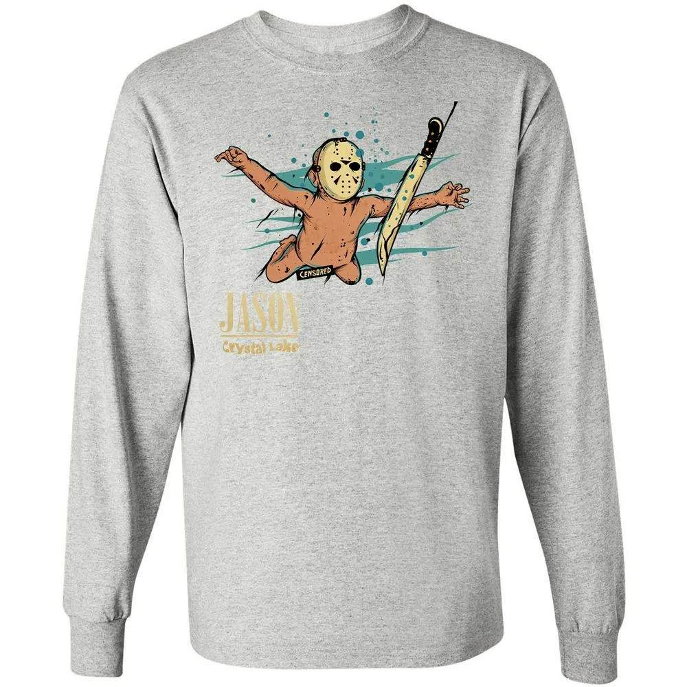 Long Sleeve T-Shirt - CMT4MNK8 - Ash - 7