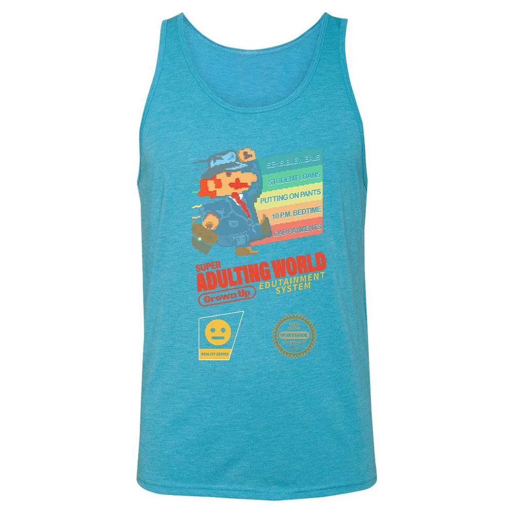 Unisex Jersey Tank - DAV5KT75 - Aqua Triblend - 3