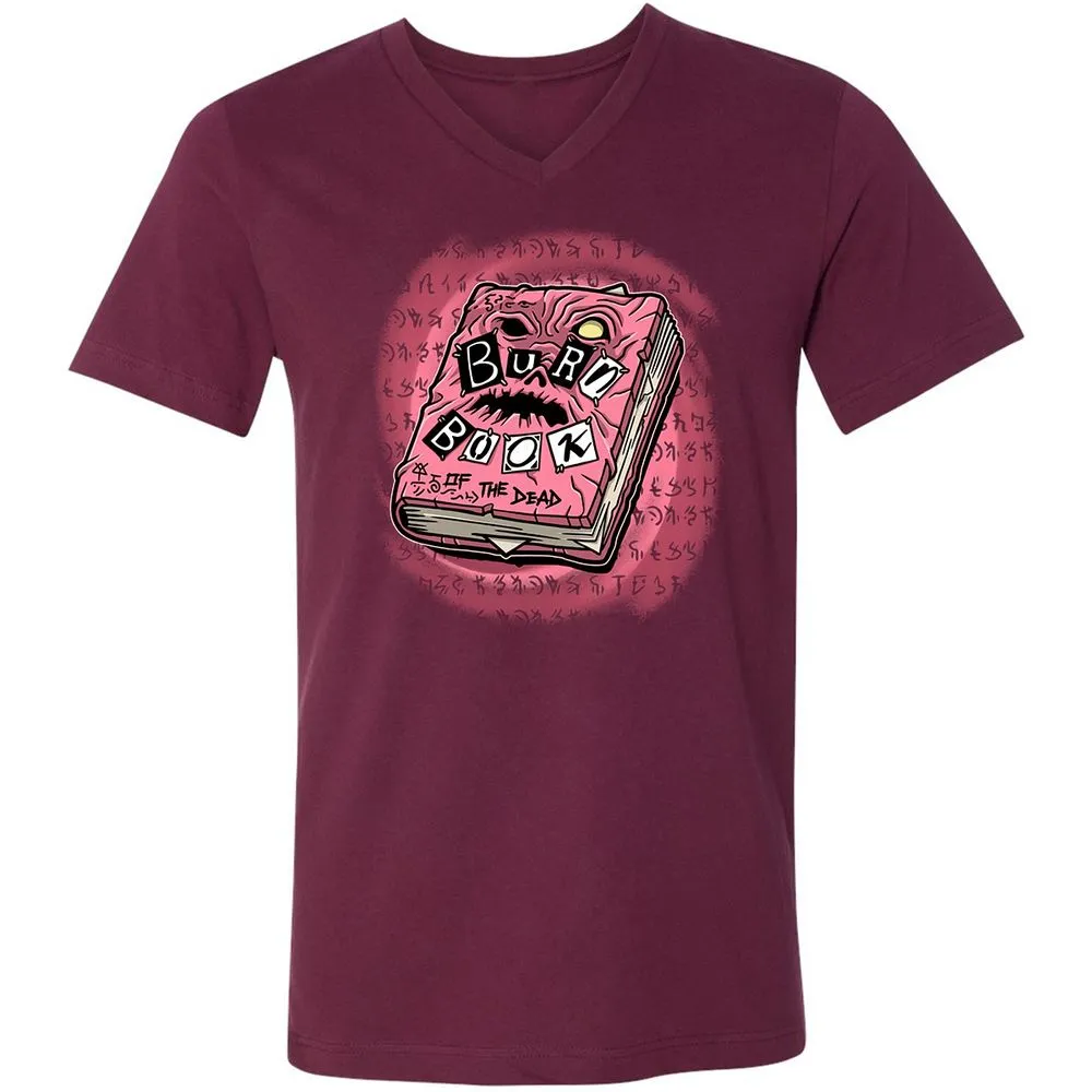 Unisex V-Neck T-Shirt - UJ1MMAWD - Maroon - 6
