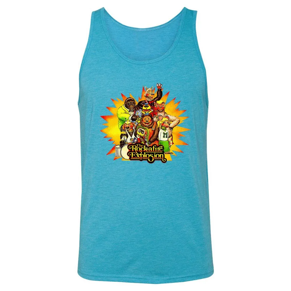 Unisex Jersey Tank - 94QVNGVD - Aqua Triblend - 3