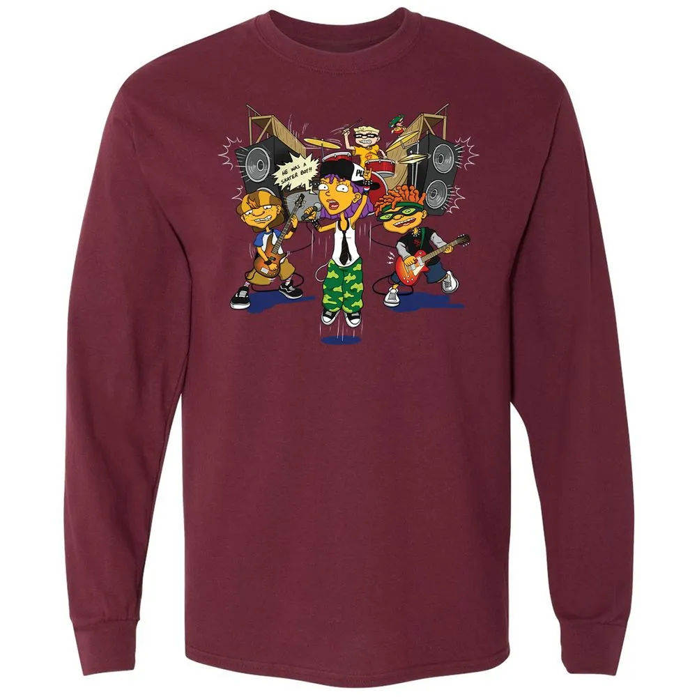 Long Sleeve T-Shirt - H8T3TJKE - Maroon - 11