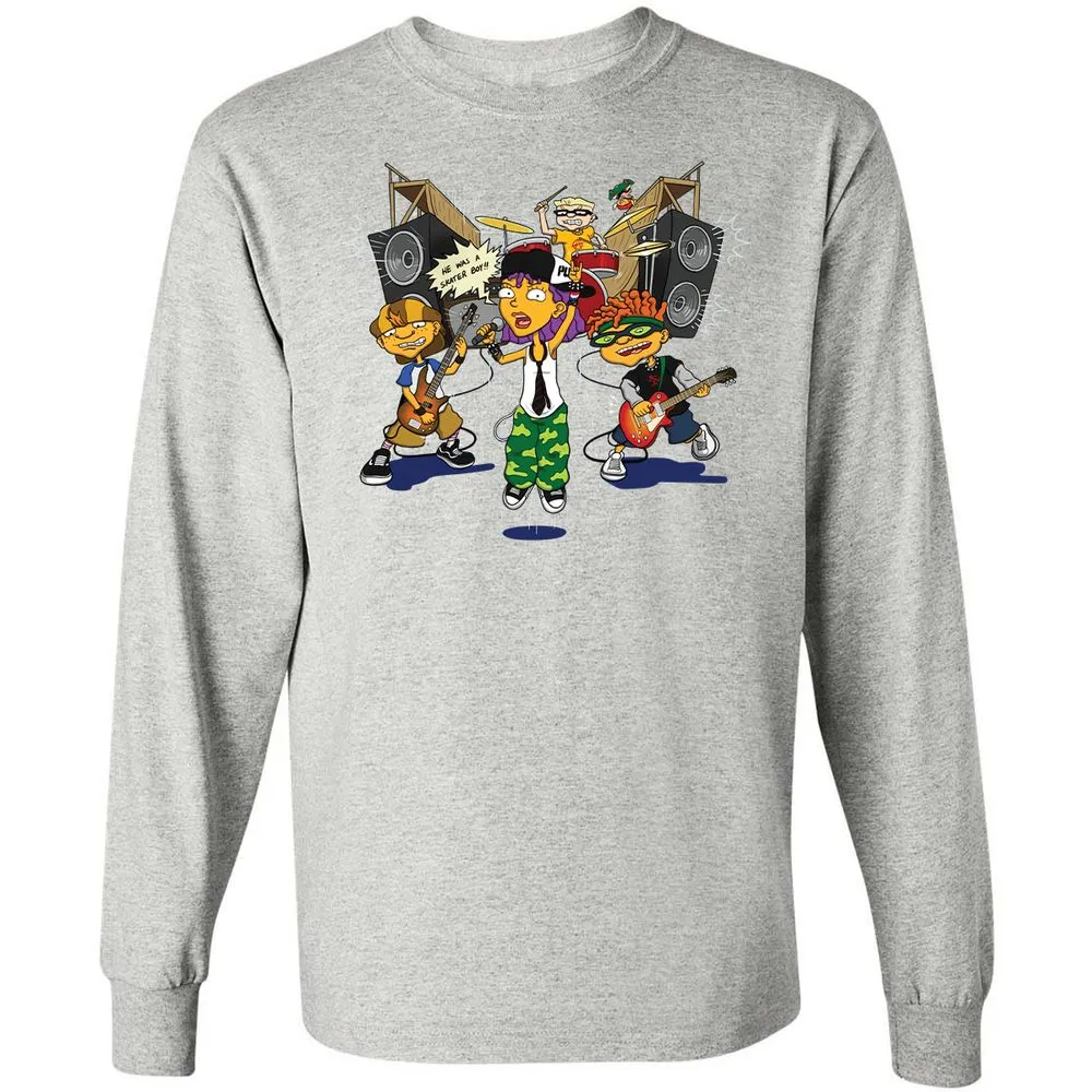 Long Sleeve T-Shirt - H8T3TJKE - Ash - 7