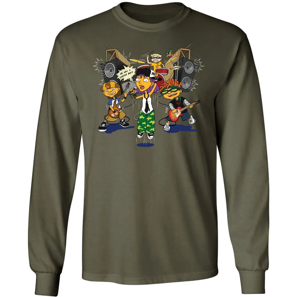 Long Sleeve T-Shirt - H8T3TJKE - Military Green - 16