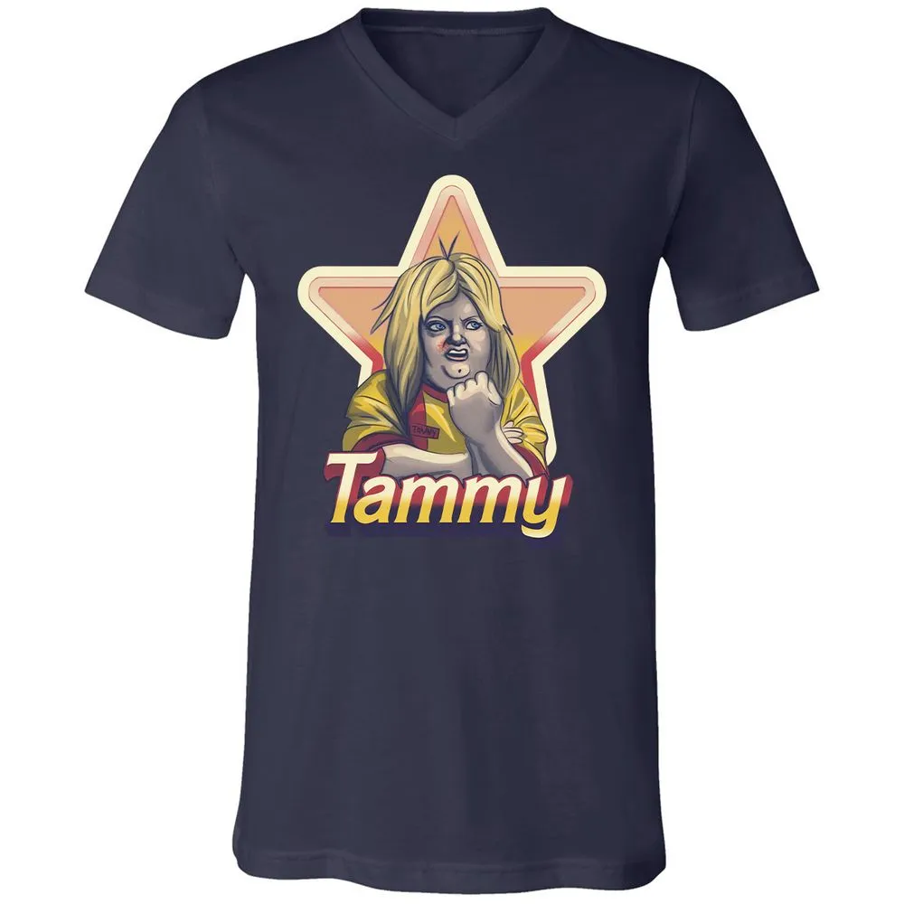 Unisex V-Neck T-Shirt - Z1E6VMPG - Navy - 2