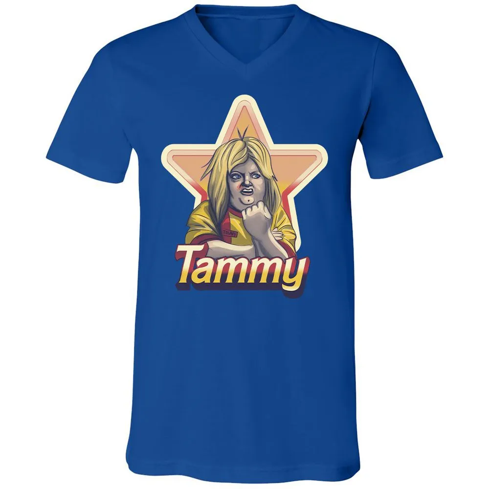 Unisex V-Neck T-Shirt - Z1E6VMPG - True Royal - 4