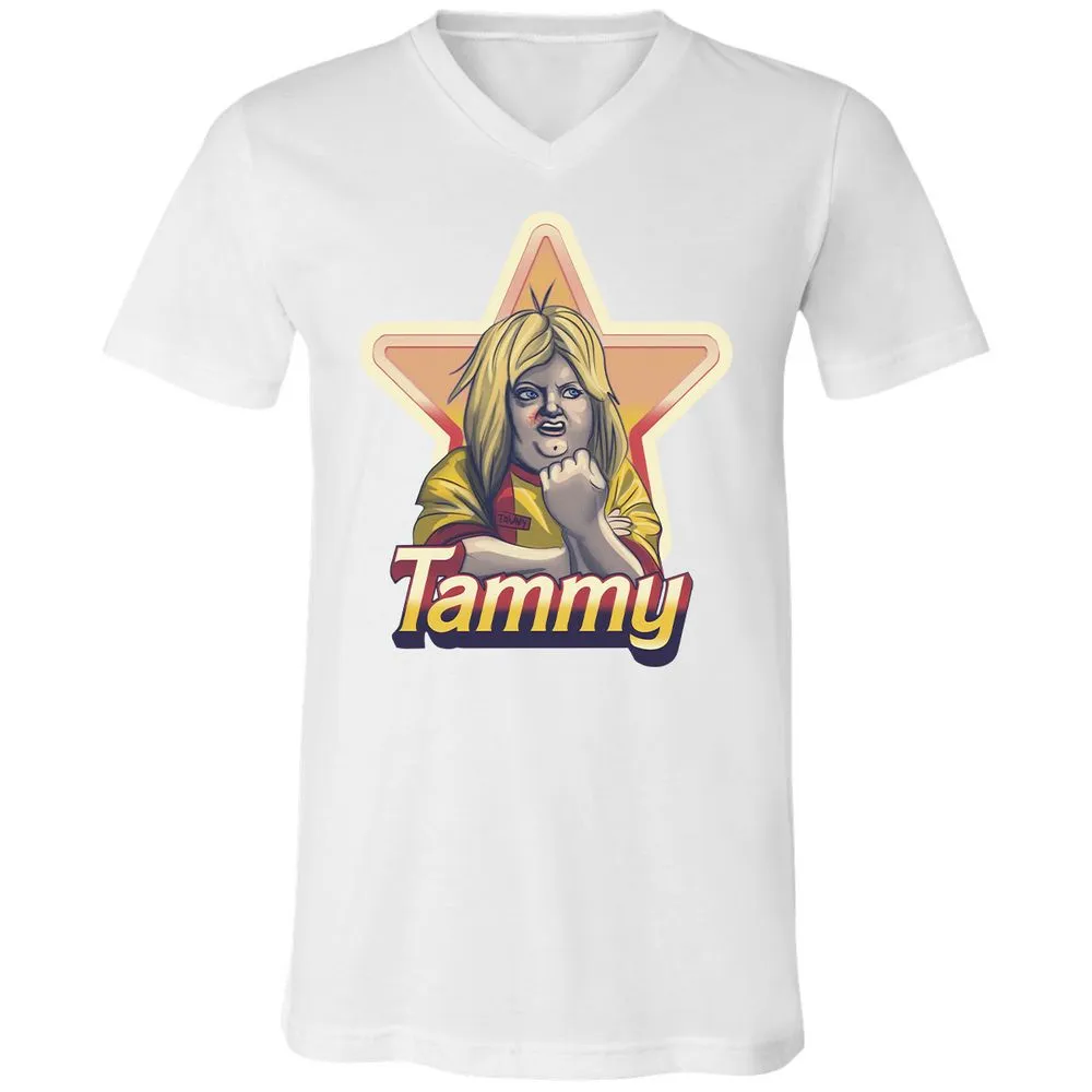 Unisex V-Neck T-Shirt - Z1E6VMPG - White - 5