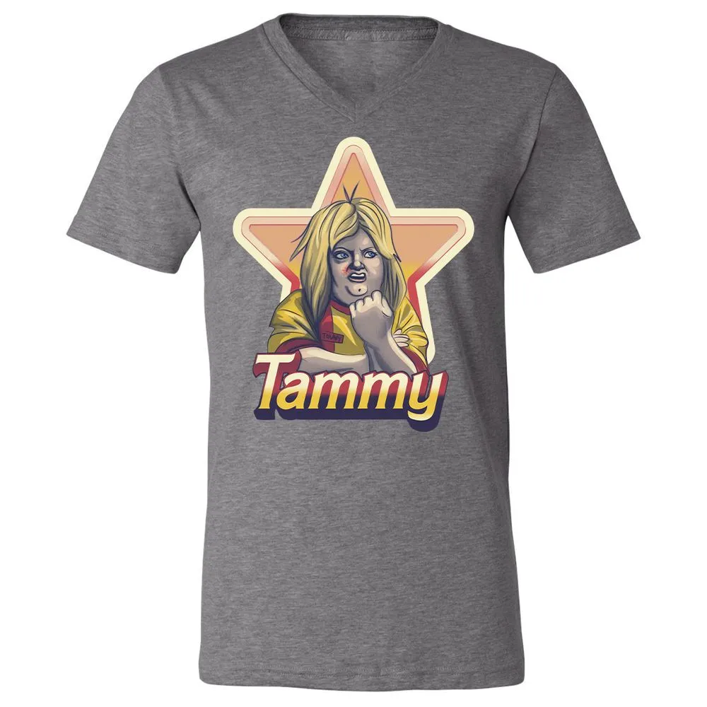 Unisex V-Neck T-Shirt - Z1E6VMPG - Deep Heather - 13