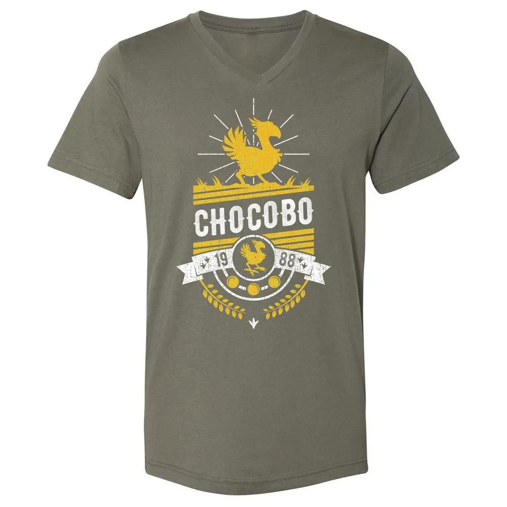 Unisex V-Neck T-Shirt - 16Q8U9QS - Military Green - 10