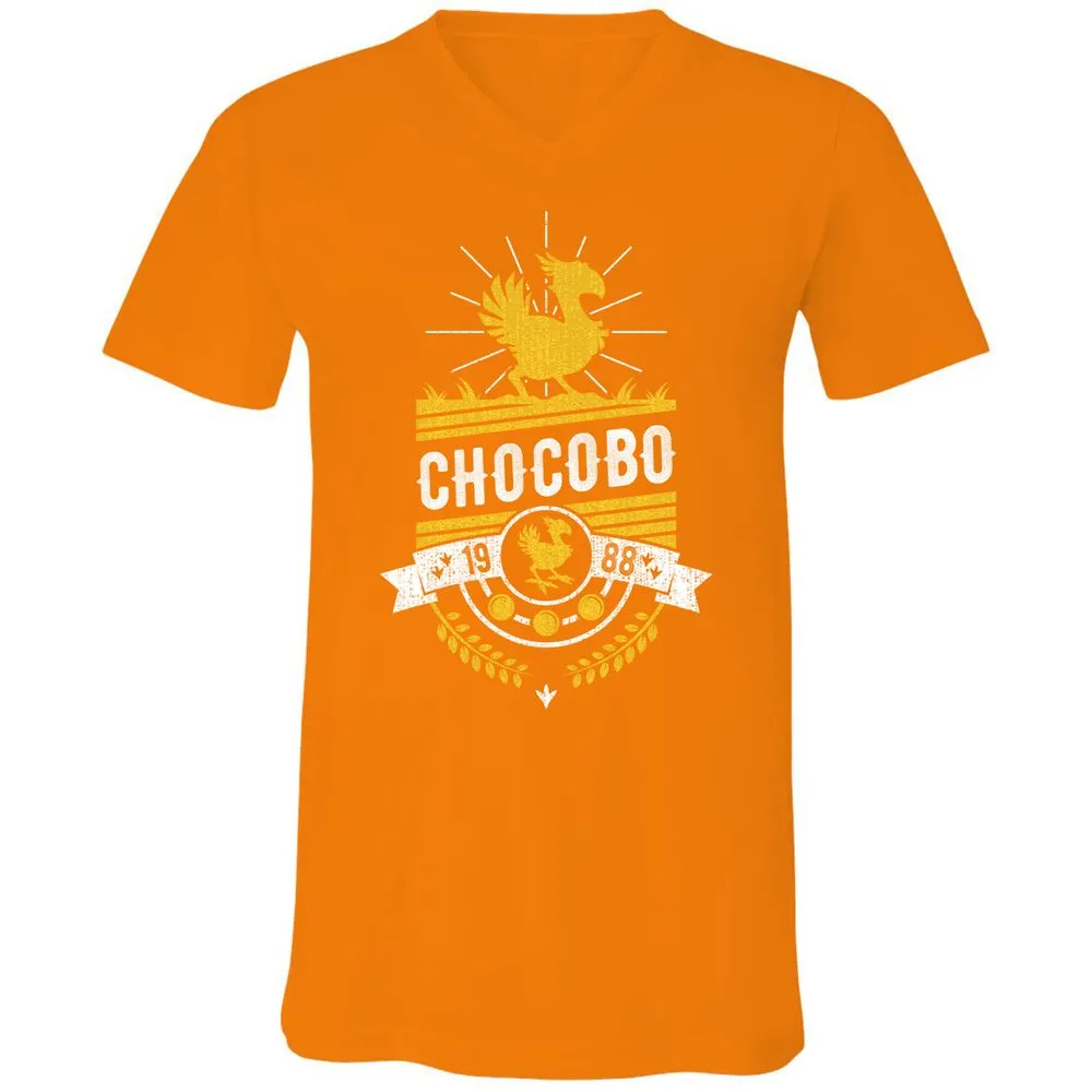 Unisex V-Neck T-Shirt - 16Q8U9QS - Orange - 11