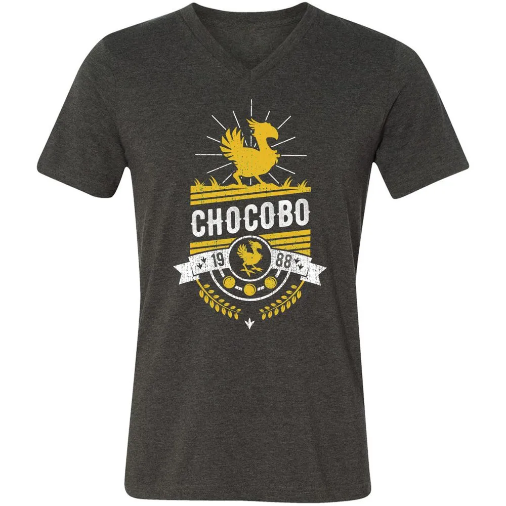 Unisex V-Neck T-Shirt - 16Q8U9QS - Dark Grey Heather - 8