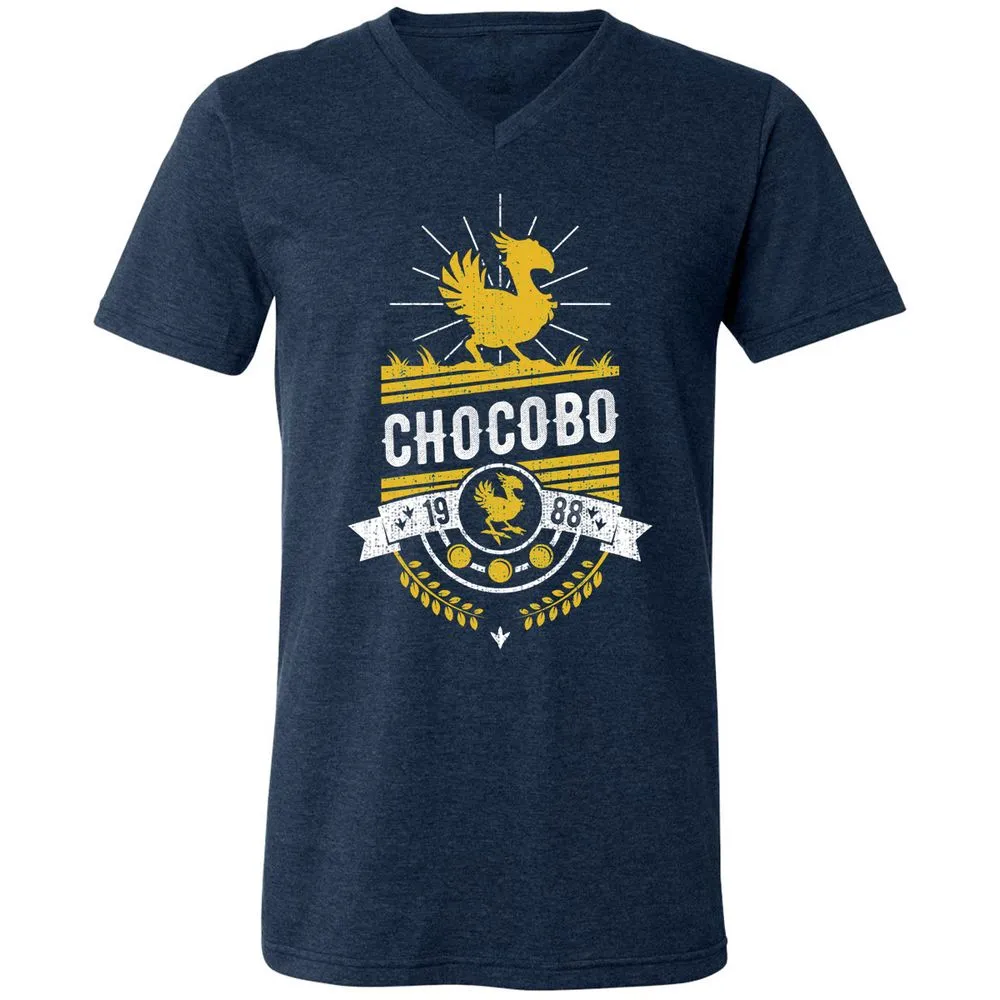 Unisex V-Neck T-Shirt - 16Q8U9QS - Heather Navy - 15